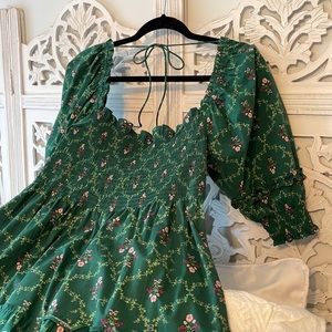 Hill House Nesli Emerald Trellis